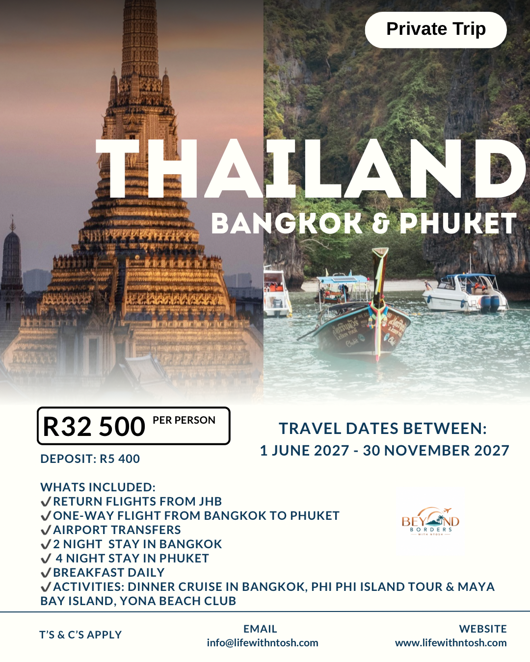 7 Day - Thailand Bangkok & Phuket Travel Package (2027)