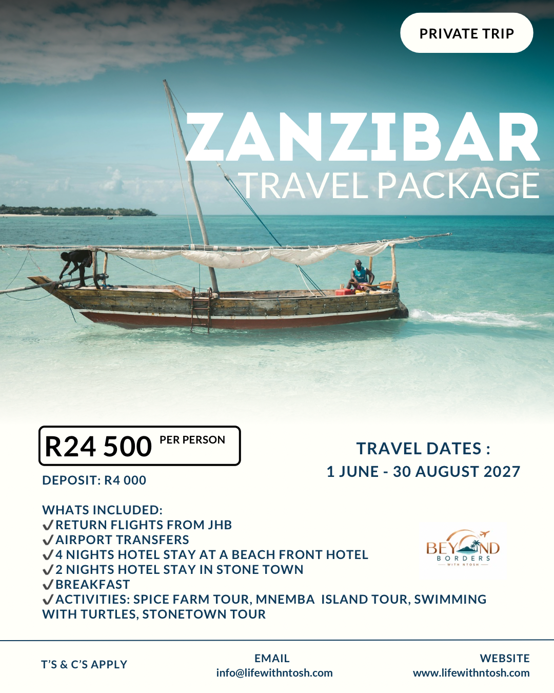 7 Day - Zanzibar Travel Package (2027)