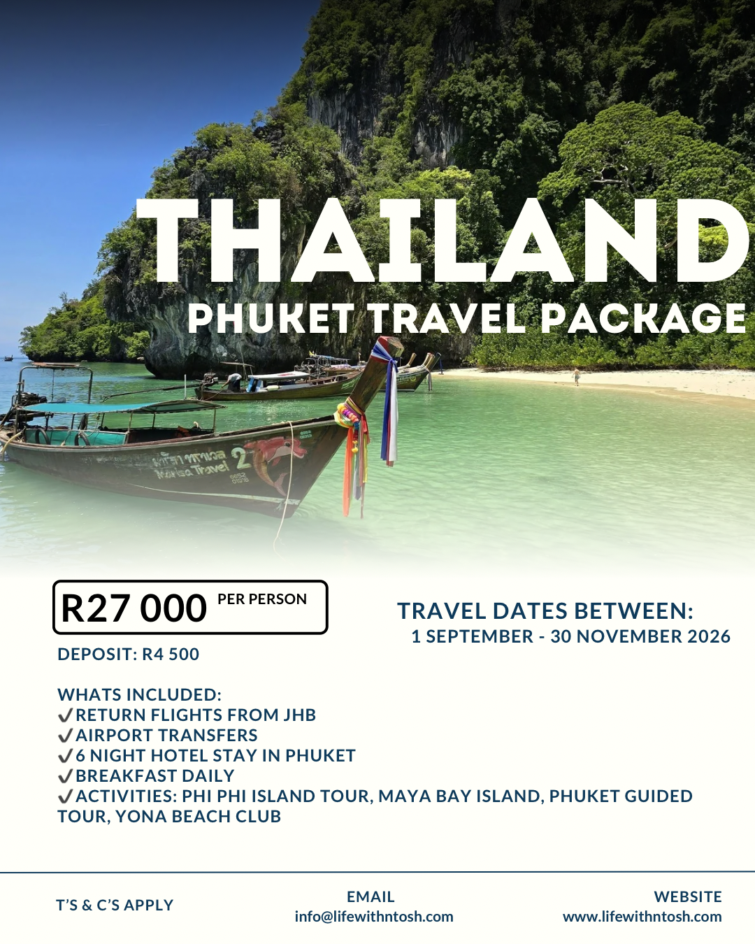 7 Day Thailand Phuket Package (2026)