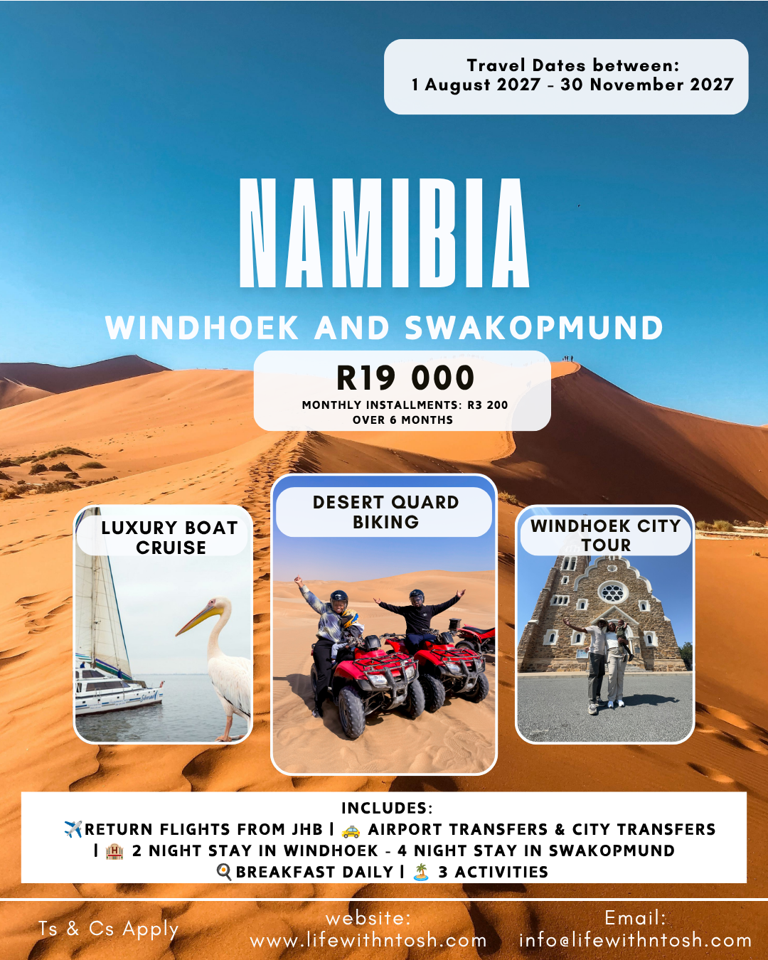 6 Day - Namibia Travel Package (2027)