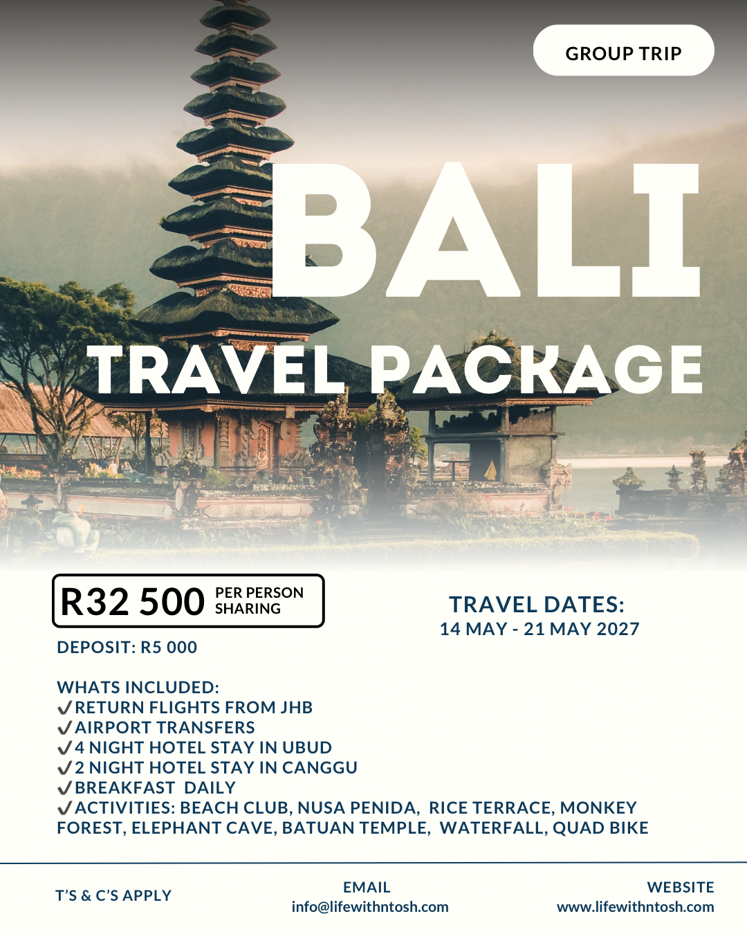 7 Day - Bali May 2027