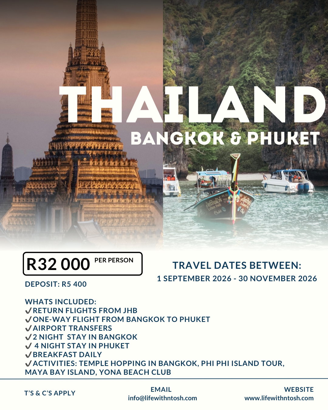 7 Day - Bangkok & Phuket Thailand Package