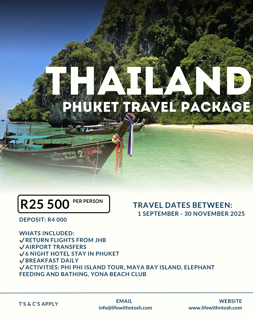 7 Day - Thailand Phuket Package – LifewithNtosh